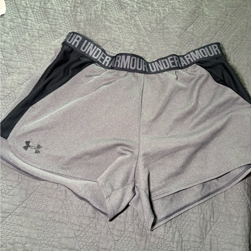 Under Armour Charcoal and Black Performance Shorts